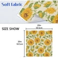 thumbnail image 7 of Coolnut Sunflower Flowers Napkins Reusable Washable Cloth Napkins Set of 6, Soft Comfortable Dinner Napkins for Family Weddings Holiday Party 20 X 20 Inch Washcloth Gift, 7 of 7