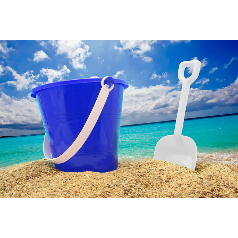 Holady 9 Inch Large Sand Beach Buckets Pail,Sand Bucket Water Bucket for  Beach Fun Great Summer Party Accessory(4 Pack)