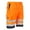 Orange/Navy, variant on Portwest E043 Mens High Visability Lightweight Pollycotton Work Shorts Yellow/Gray, Small