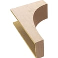 thumbnail image 6 of 9"W x 18"D x 27"H Classic Stockport Rough Cedar Woodgrain TimberThane Corbel, Primed Tan, 6 of 6