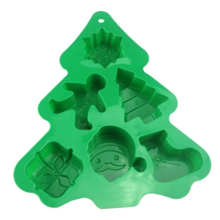 

NUOLUX 1pc Lovely Christmas Tree DIY Mould Stylish Festival Silicone Cake Mold