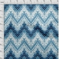 thumbnail image 4 of oneOone Tissu Polyester Spandex Bleu Sarcelle Chevron Matériel de Couture Tissu Imprimé au Mètre 56 Pouces de Large, 4 of 4