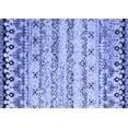 thumbnail image 1 of Ahgly Company Machine Washable Indoor Rectangle Abstract Blue Contemporary Area Rugs, 8' x 12', 1 of 4