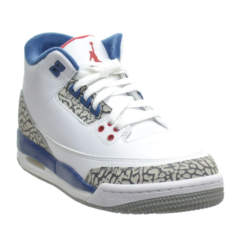Air Jordan 3 Retro OG BG Big Kid's Shoes White/Fire Red/True Blue