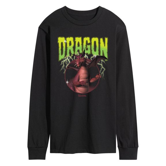 Shrek - Dragon Men's Long Sleeve Graphic T-Shirt