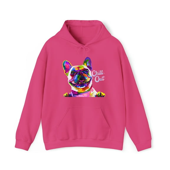 Colorful Dog Chill Out Cute Unisex Heavy Blend™ Hooded Sweatshirt