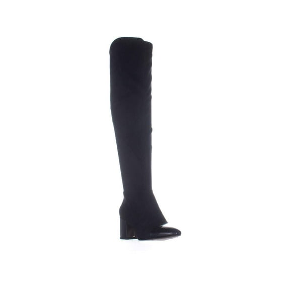 INC Womens Alvita Faux Suede Block Heel Knee-High Boots