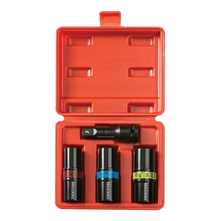 TEKTON 1/2 Inch Drive 6-Point Impact Flip Socket Set (4-Piece) | 4950