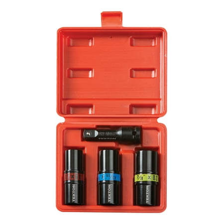 TEKTON 1/2 Inch Drive 6-Point Impact Flip Socket Set (4-Piece) |