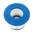 thumbnail image 1 of Filtro para piscina inflable, recambio esencial para limpieza óptima, compatible con Bestway VII e Intex D, modelo corto φ107*95mm, azul con blanco., 1 of 6
