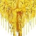thumbnail image 6 of Women's Shawl Wrap Casual Accessories Sequin Shawl for Festival Summer Party Yellow, 6 of 7