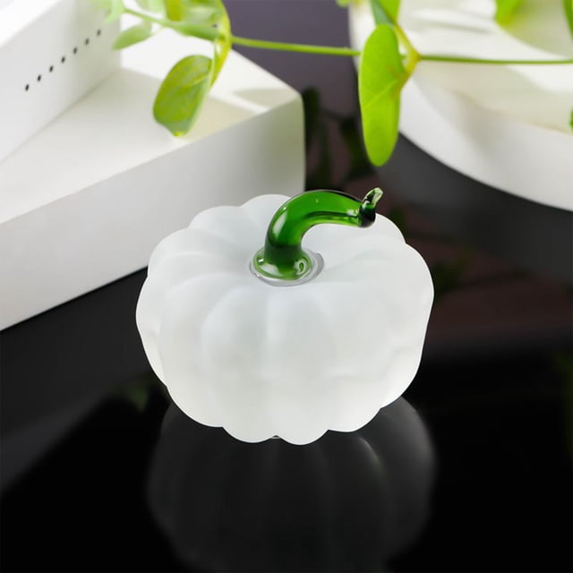 Calabaza de cristal, fruta artificial, cristalería, calabaza, artículo decorativo, artículo decorativo de cristal para el hogar, artículo decorativo de oficina, regalo navideño