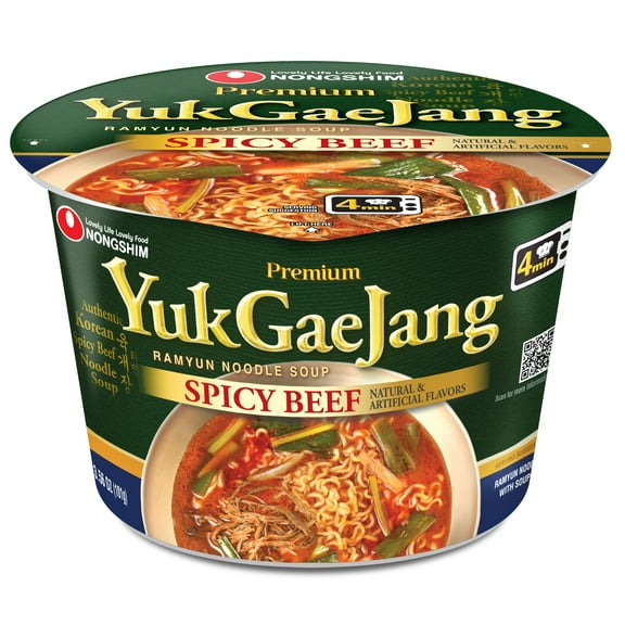 Nongshim Yukgaejang Spicy Beef Big Bowl Soup, 3.56oz