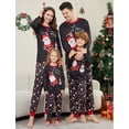 thumbnail image 2 of Pijamas familiares a juego de Navidad 2025, pijamas con estampado de Papá Noel, conjunto de ropa a juego para adultos y niños, mono de bebé + ropa para perros, 2 of 5