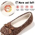 thumbnail image 3 of Knivor Fluffy Ballerina House Slippers for WomenTweed Bow Fleece Lined Non Slip Closed Back Flat Indoor Lounge Slippers, 3 of 9