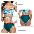 thumbnail image 4 of Split Bikini, Polyester Elastic Bikini Bathing Suit  For Beach, 4 of 7