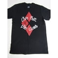 thumbnail image 4 of DC Comic Live Fast Die Clown Harley Quinn Juniors Black Graphic Tee Shirt-Medium, 4 of 5