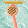 thumbnail image 4 of NIBOLOG Pet Comb Pet Hair Cleaner Brush Cat Grooming Brush with Release Button Cat Brush Shedding Hair Pet Massage Brush, 4 of 8