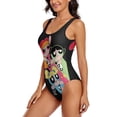 thumbnail image 2 of The Powerpuff Girls Womens Bathing Suits One Piece Swimsuits Cute Bikini Printed Swimwear Cover Up Dress S, 2 of 7