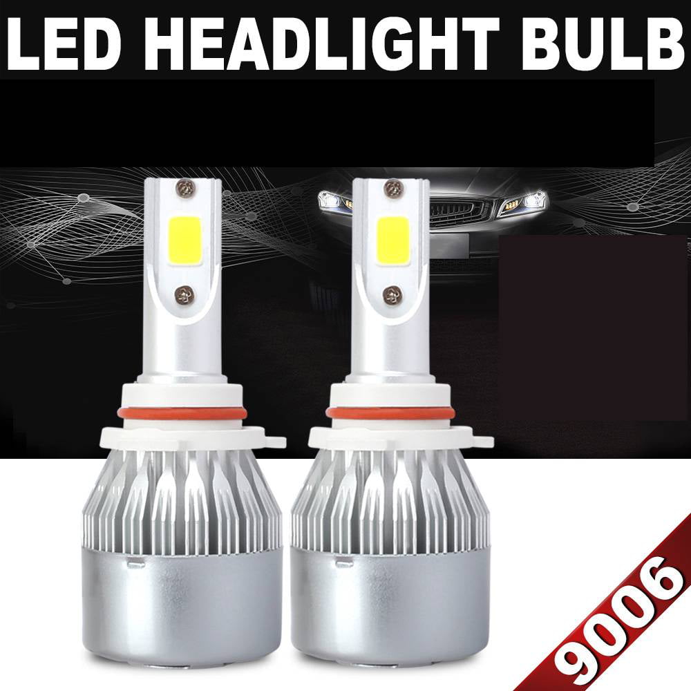 9006 HB4 200W 20000LM 6500K LED Bulb Headlight Kit High Low Beam Light COB Lamps 