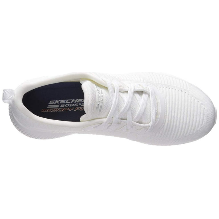 Skechers Women s BOBS Squad Tough Talk Lace up Athletic Sneaker Wide Width Available