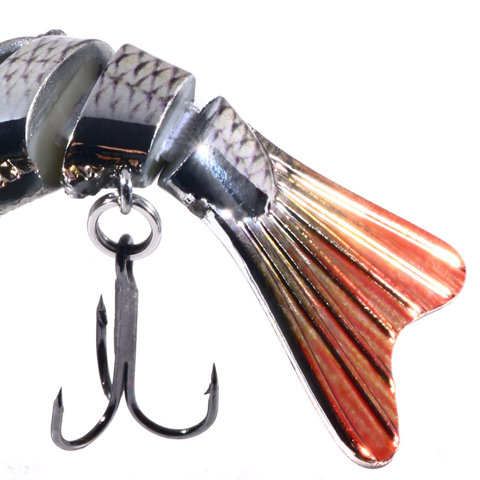 HENGJIA Fishing Lures, 6pcs Large Multi Jointed Fish Fishing Kits Slow Sinking Lifelike Swimbait Freshwater and Saltwater for Trout Bass Lures, 3.94"/0.84oz