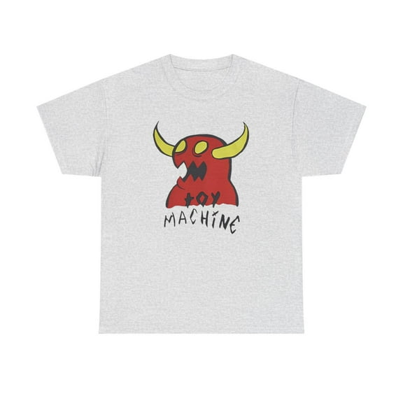 Toy Machine Monster Sketch Vintage Skate T Shirt Design - Ash / L