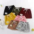 thumbnail image 3 of Summer Baby Boys Girls Shorts Cotton Elastic Waist Kids Beach Shorts Pants Sports Children Clothes 1-5T, 3 of 4