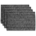 thumbnail image 1 of Manteles individuales de la colección Sweet Home, 100% algodón, 10 x 19 cm, color negro 4, 1 of 1