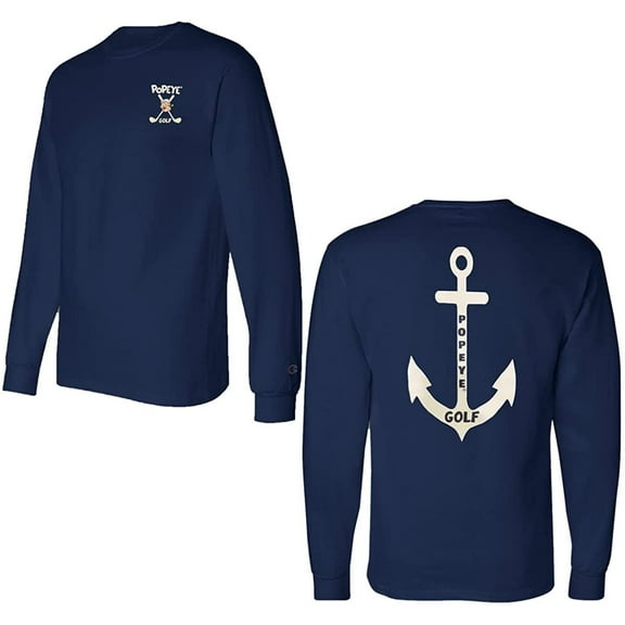 Popeye Golf Men's Cotton Long Sleeve T-Shirt