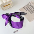thumbnail image 3 of YAOBAMM Adjustable Length Blindfold Blindfold Lace Eye Cover Self Restraint Stage Performance Costume Smooth Silk Satin Shade Band, 3 of 7