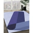 thumbnail image 3 of Ahgly Company Machine Washable Indoor Rectangle Transitional Sapphire Blue Area Rugs, 2' x 3', 3 of 7