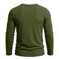 thumbnail image 5 of Kezqiaxn Cute Plus Size Tops Solid Fashion Stretchy Long Sleeve Pullover Button Up Shirt Men's Clothing 2026, 5 of 7