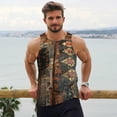 thumbnail image 6 of Pofeuu Vintage Poker Chips Print Men's Workout Tank Tops Sleeveless Muscle Gym Shirt Quick Dry-4X-Large, 6 of 7