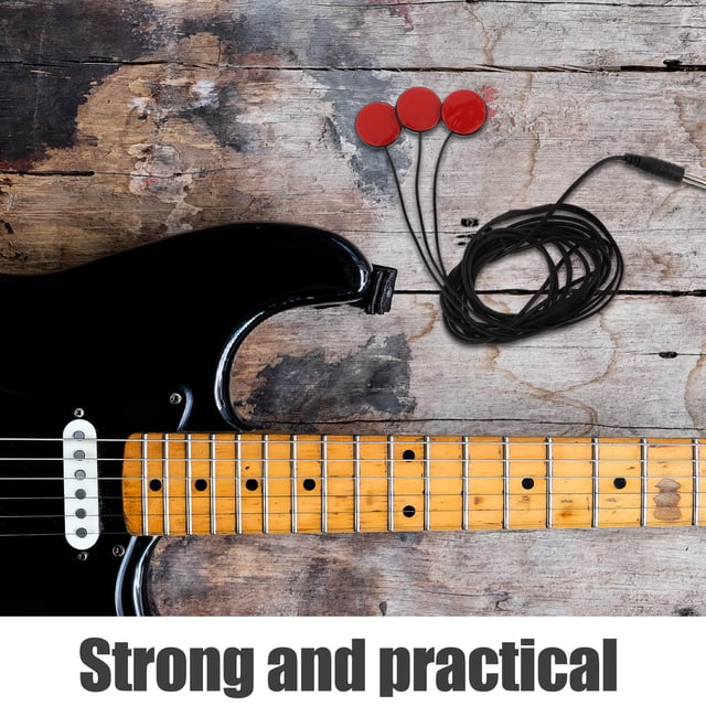 SHOWERORO Captador Rojo Para Guitarra Acústica Compatible Con Kalimba Y Ukulele Con Sonido Claro