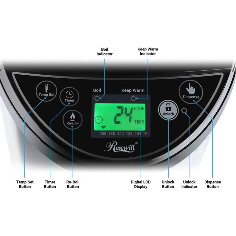 Rosewill 5L Electric Stainless Steel Hot Water Boiler and Warmer -  Walmart.com