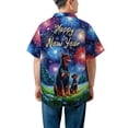 thumbnail image 5 of Happy New Year Doberman Pinscher Family Cheer Winter Midnight Firework Hawaiian Shirt Breathable Summer Unisex Merch Doberman Dog Lover Gifts - 02025, 5 of 6