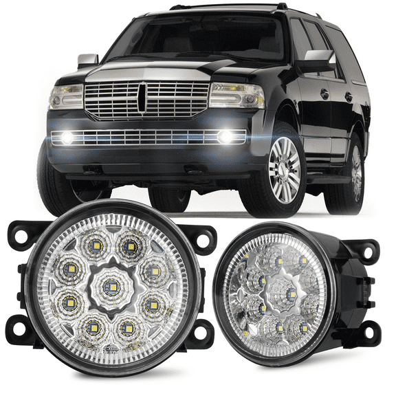 For Lincoln Navigator 2007-2014 LED Clear Lens Bumper Fog Light Driving Lamp
