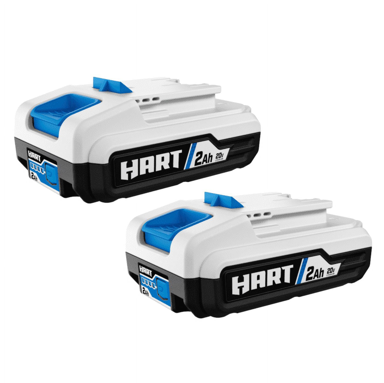 HART 2-pack 20-Volt 2Ah Batteries and Bazooka Blower