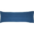 thumbnail image 3 of VHC Brands Waffle Weave Navy Blue Body Pillow Cover 20x54, Decorative Throw Pillow Cover/Sham, Boho Farmhouse Bedroom Decor, 3 of 3