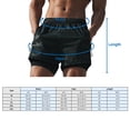 thumbnail image 2 of Pantalones cortos para correr 2 en 1 para hombre con bolsillos Forro Gimnasio Entrenamiento Fitness Labymos  Pantalones cortos deportivos, 2 of 7