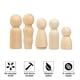 thumbnail image 3 of Muñecos De Madera Con Clavija, 5 Tamaños, Figuras Familiares De Madera Sin Terminar, Muñecos De Ángel Para Manualidades Diy 50 Uds. Yuarrent HA022680-00, 3 of 7