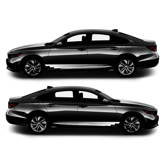 Rocker Panel Livery Self Healing Vinyl Side Graphics #002 fits All 4 Door Cars