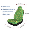 thumbnail image 3 of Uemuo Pumpkin Leaves Pattern Car Seat Covers for Front Seats Waterproof Seat Covers for Cars, Universal Auto Front Seats Protector Fits for Car-1, 3 of 6