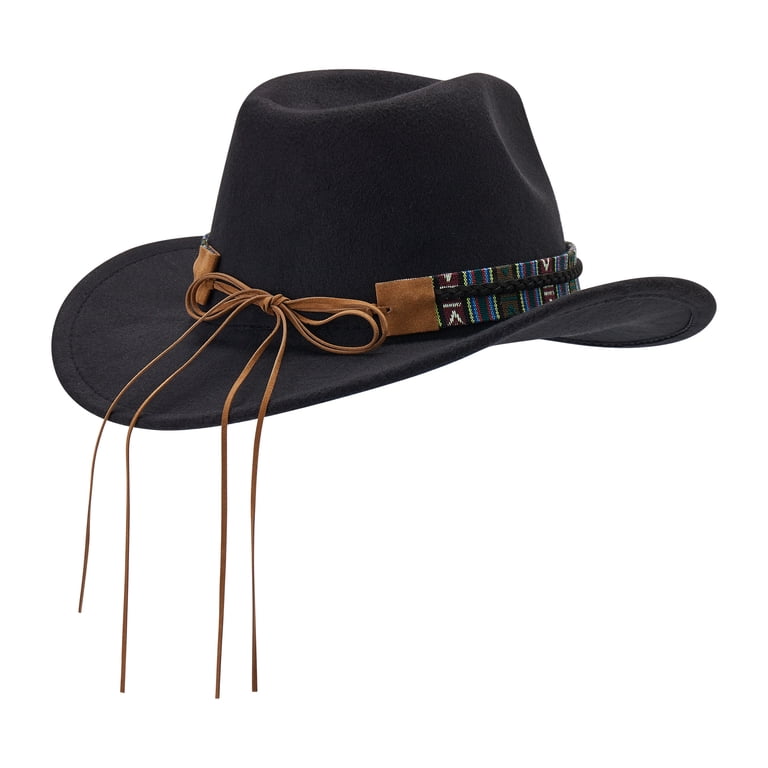 Cowboy Hat with Bandana Set for Women Wide Brim Western  display picture 1