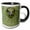 Black/White, variant on 3drose, Canada, Quebec. Green Frog Pokes Head Out of Duckweed-cn10 Bja0008 - Janyes Gallery, 11oz Two-tone Green Mug