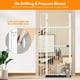 thumbnail image 4 of Pet Gate LiTail 71 extra alto con puerta para gatos de 68 a 95 cm de ancho, color blanco, 4 of 9