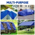 thumbnail image 2 of MVPNET 20 ft x 16 ft 5 Mil Thick Blue Polyethylene Heavy-Duty Tarp, 1 Piece, 2 of 6