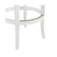 thumbnail image 6 of Alaterre Furniture Hanover Swivel Low Back Bar Height Bar Wood Stool, White and Gray, 6 of 9