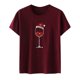 thumbnail image 2 of Fiudx Camisas para Mujer Moda Mujer Casual Navidad Impresión Pulóver Manga Corta Camiseta Tops Blusa, 2 of 4